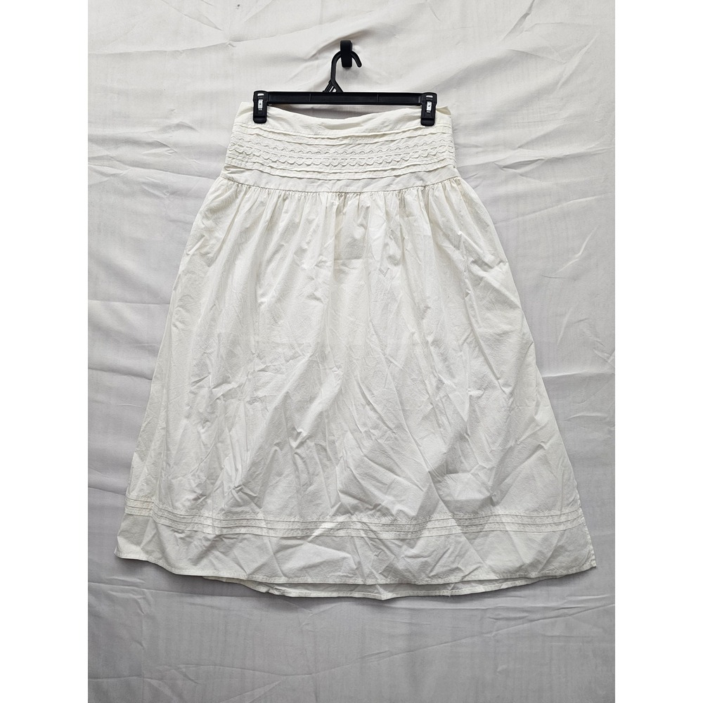 a new day White Midi Skirt with Smocked Waist